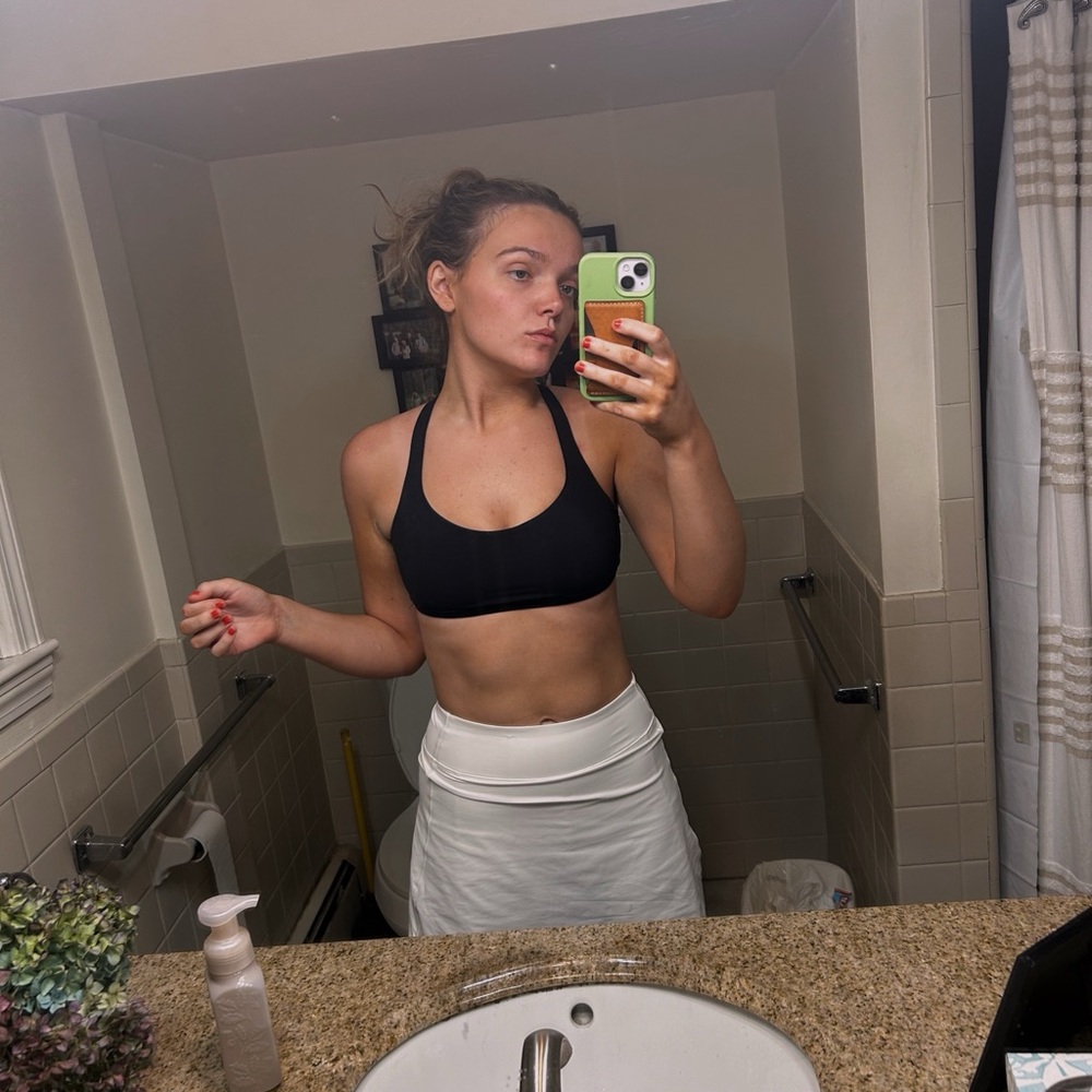 Black Lulu sports bra